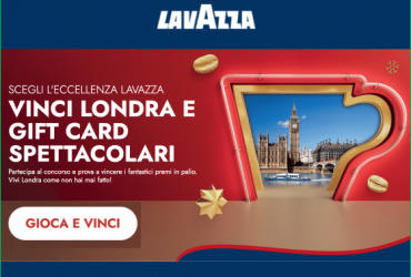 Vinci Londra con Lavazza