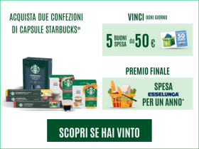 Vinci con Sturbucks da Esselunga